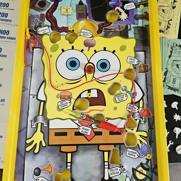 Spongebob operation Milton Bradley mint contition no buzz great deal light works - Picture 8 of 15